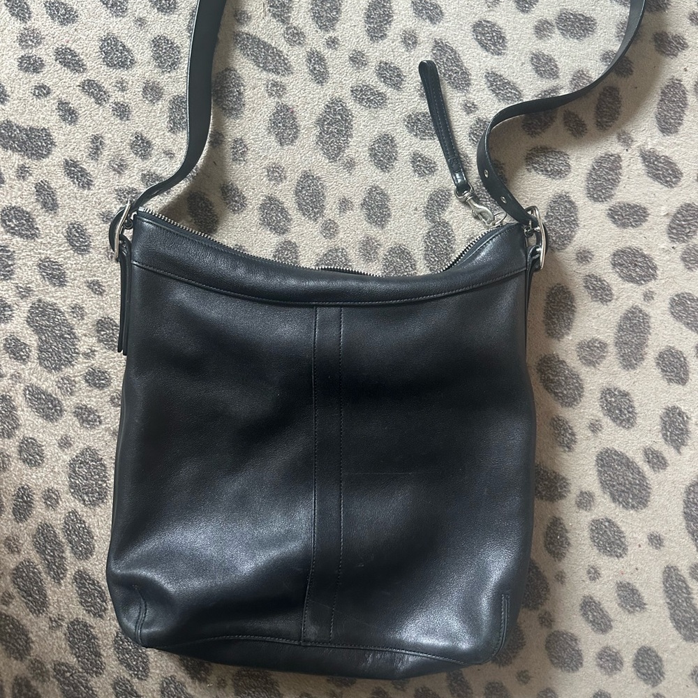 Coach Black Leather Interior Bag